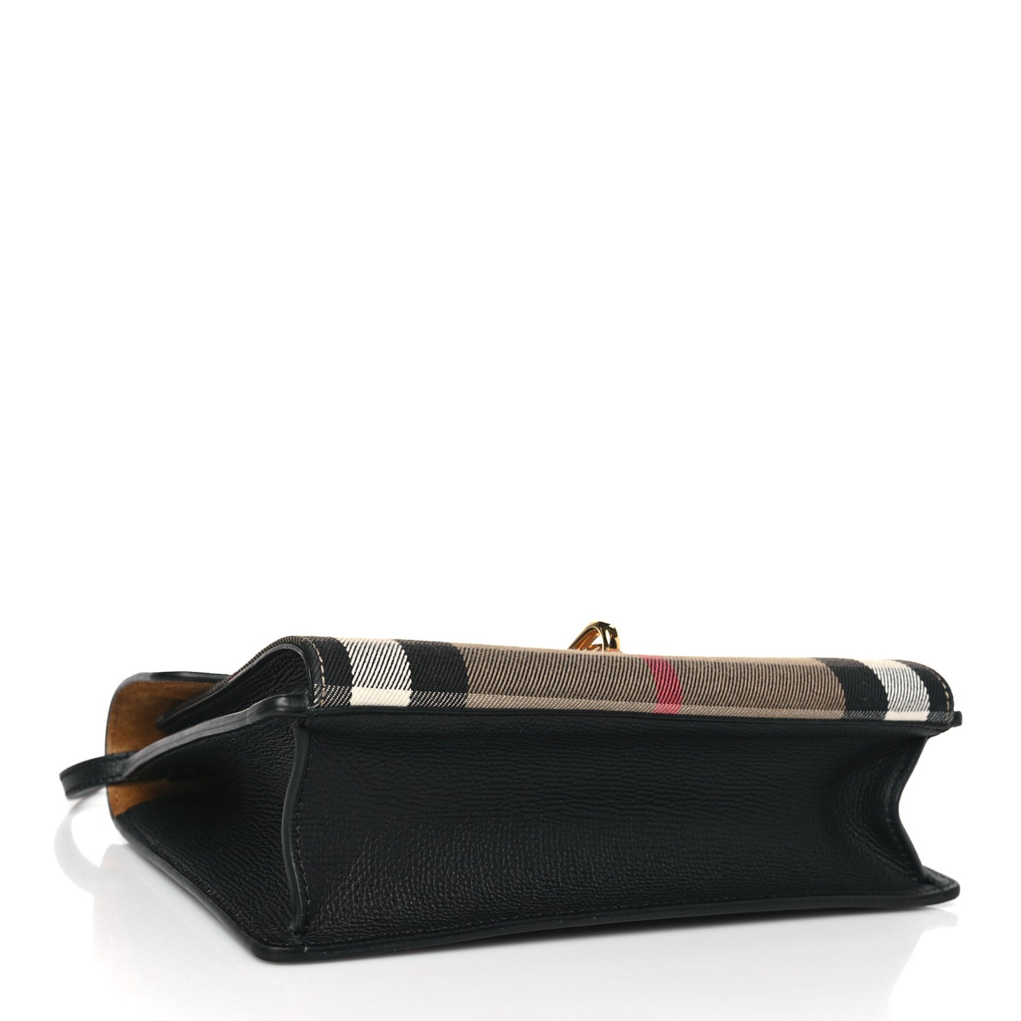 Derby Calfskin House Check Small Macken Crossbody Bag Black