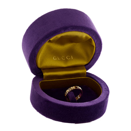 Gucci 18K Yellow Gold Icon Stars Band Ring 58 8.25 7 of 7