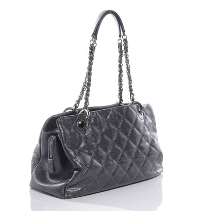 Chanel Caviar Timeless CC Large Zip Shopping Tote Dark Silver 3 of 7