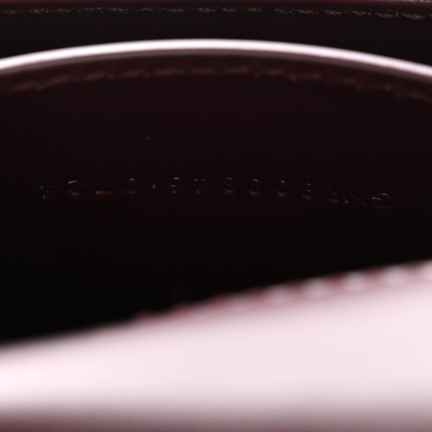 Patent Calfskin Mini Voltaire Top Handle Bag Dark Wine