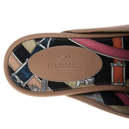 Hermes Goatskin Oz Mules 37 Bois De Santal 7 of 9