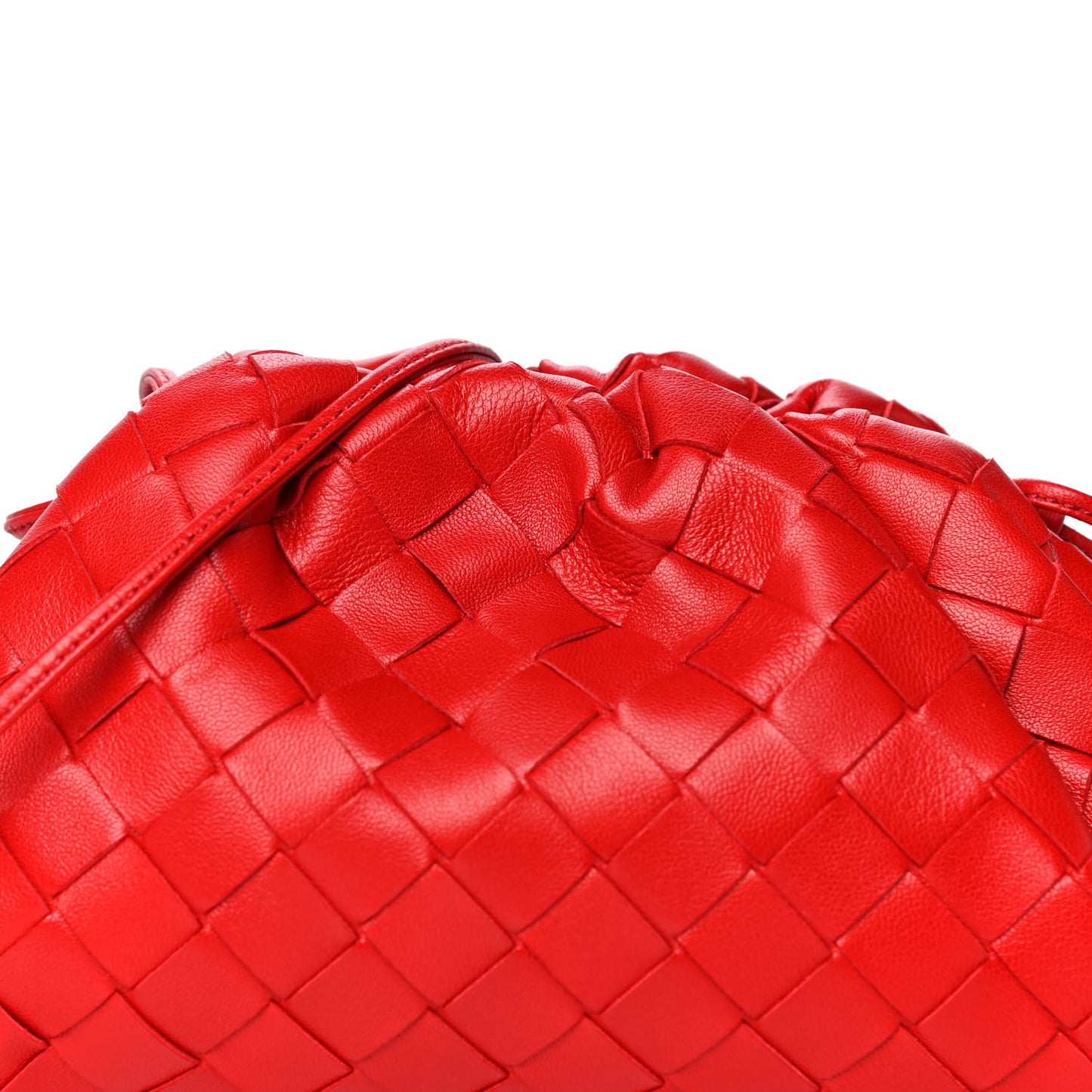 Nappa Intrecciato The Mini Pouch Bright Red