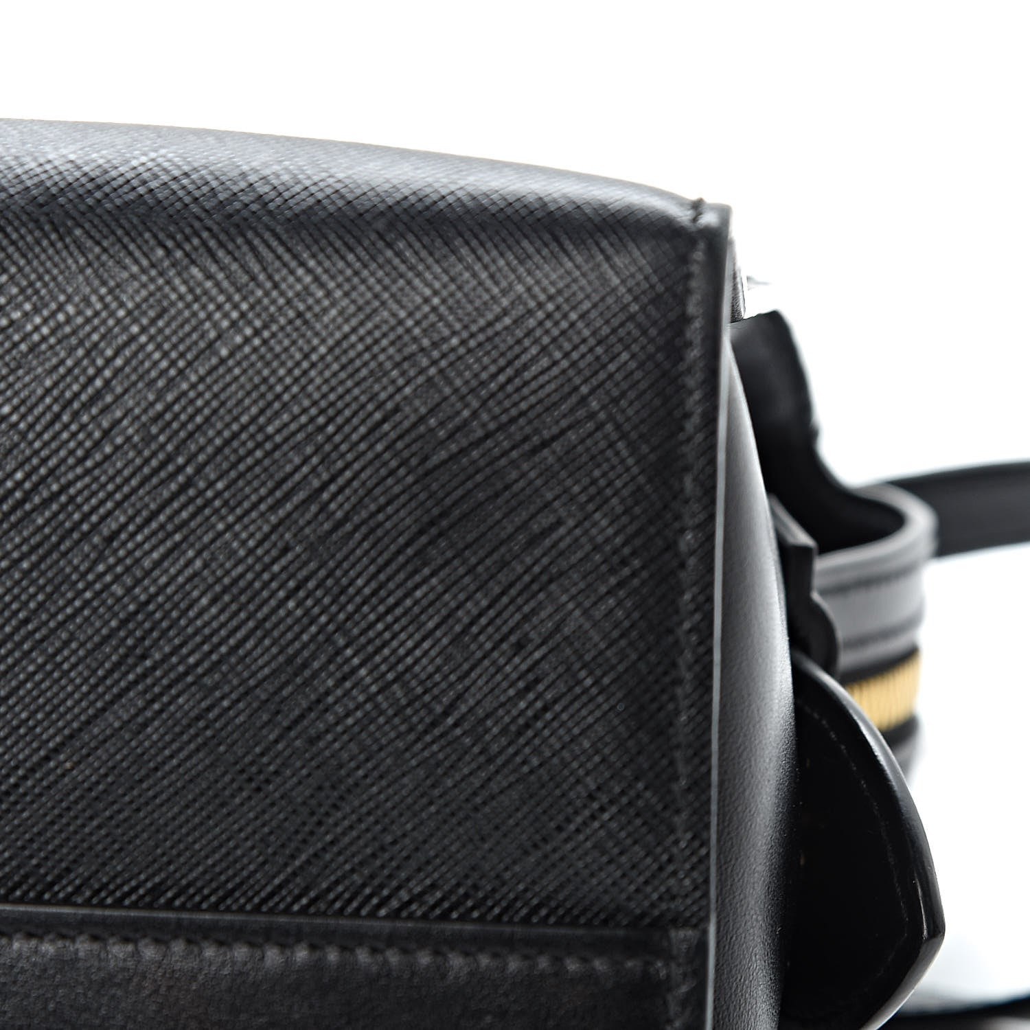 Prada Saffiano City Calfskin Medium Esplanade Tote Black 14 of 18