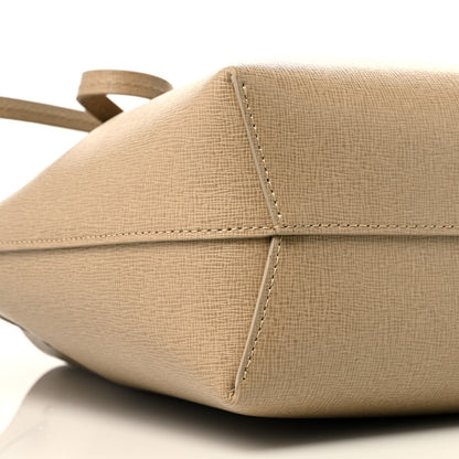 Mansur Gavriel Saffiano Mini Bucket Bag Elefante 8 of 9