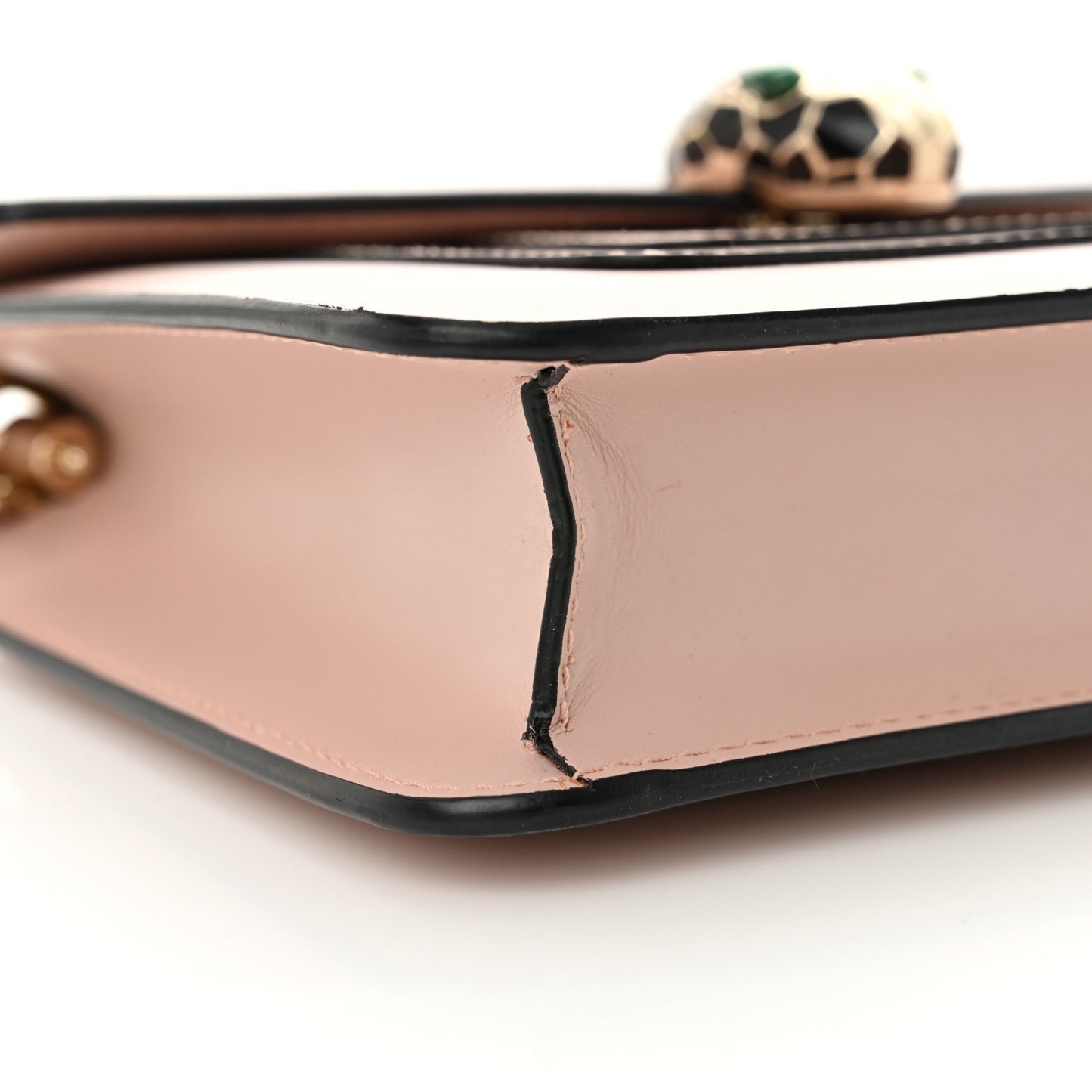 Calfskin Small Serpenti Forever Snake Strap Crossbody Bag Light Pink