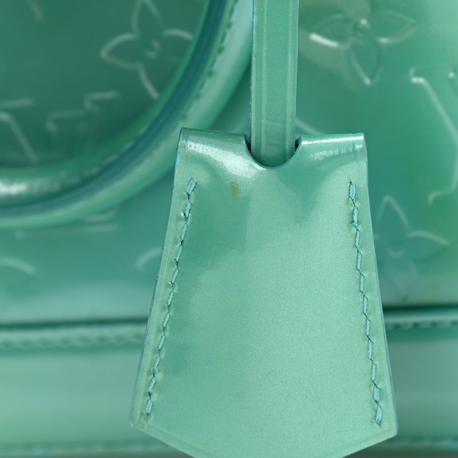 Louis Vuitton Vernis Alma BB Blue Lagon 11 of 12