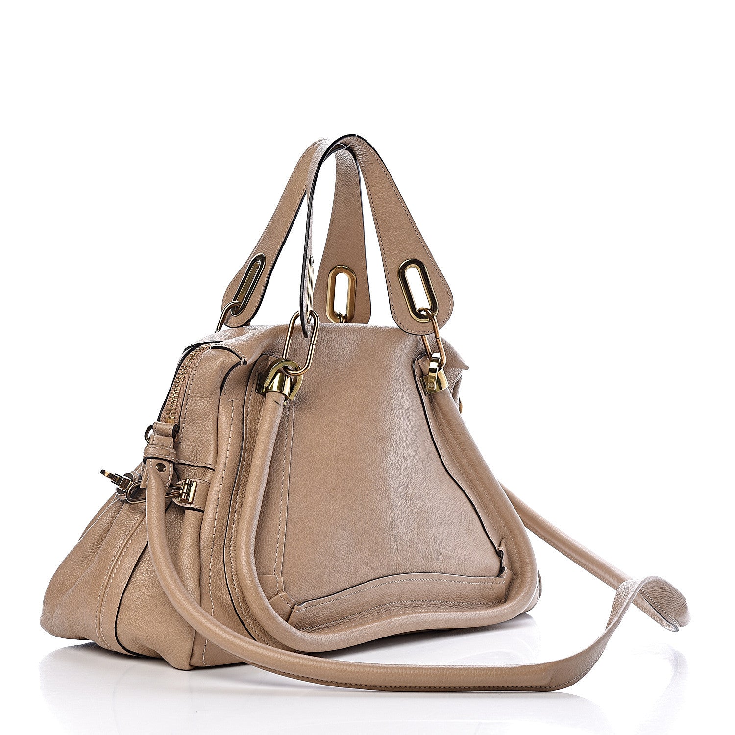 Chloe Calfskin Medium Paraty Beige 3 of 15