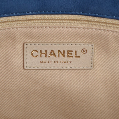 Chanel Iridescent Calfskin Quilted Large Chic Quilt Flap Blue 6 of 8