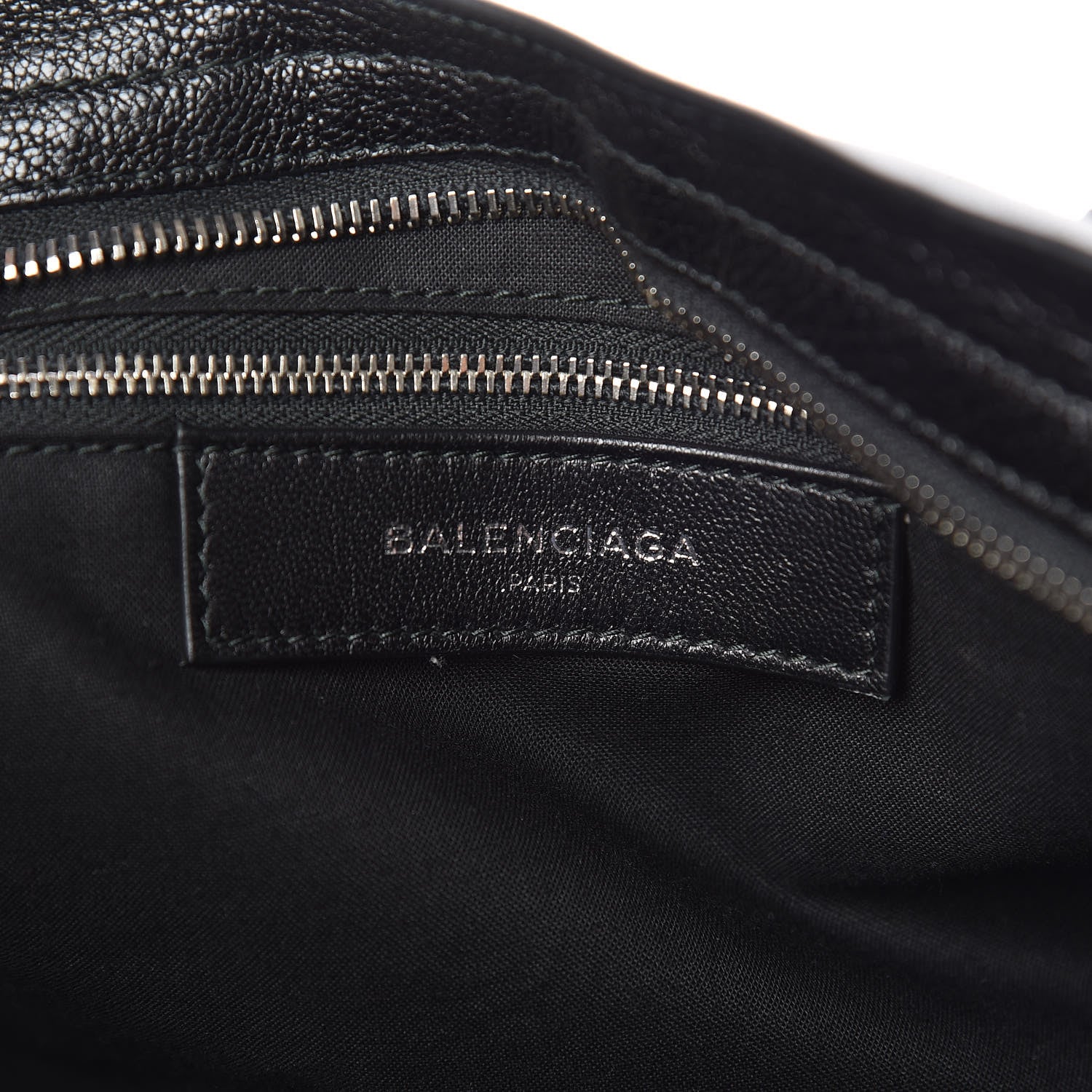 Balenciaga Chevre Silver Metallic Edge Hardware City Black 7 of 10