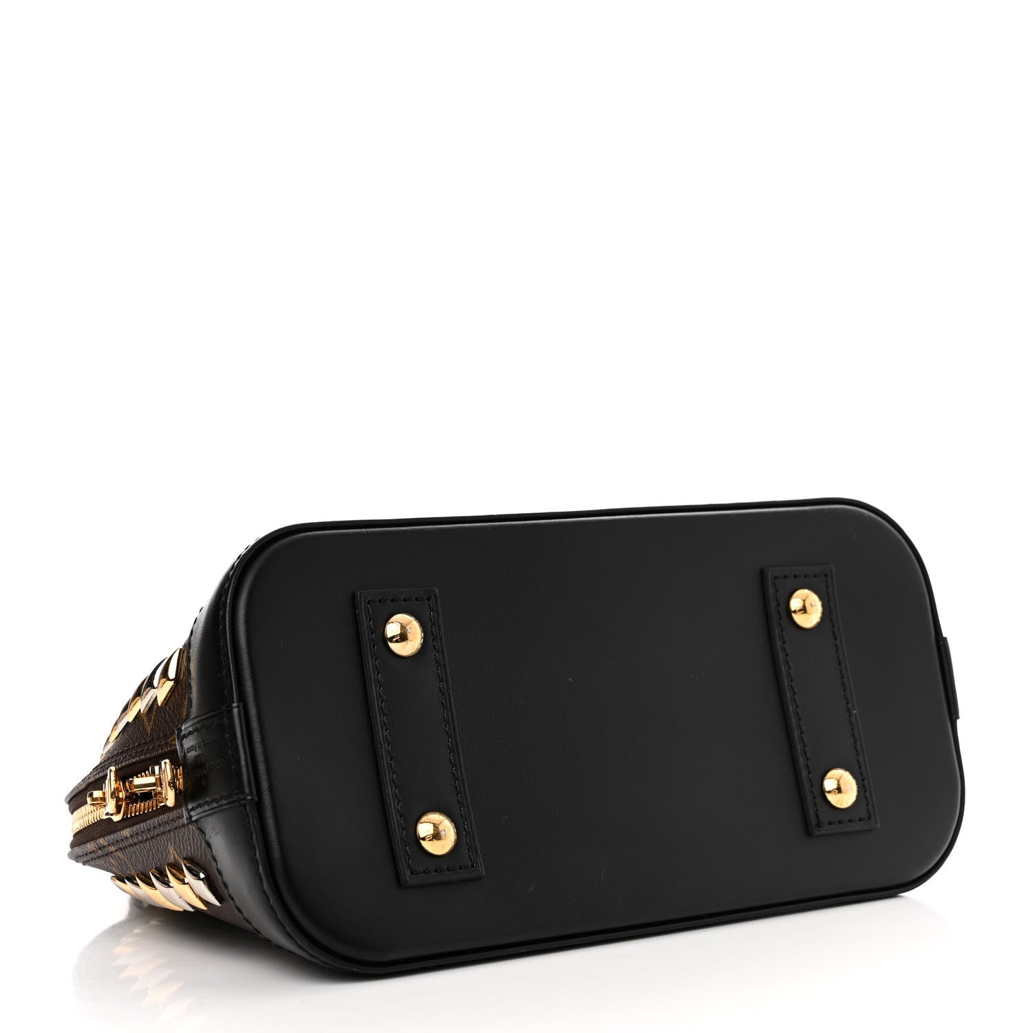 Louis Vuitton Monogram Macassar Studded Alma BB 4 of 15