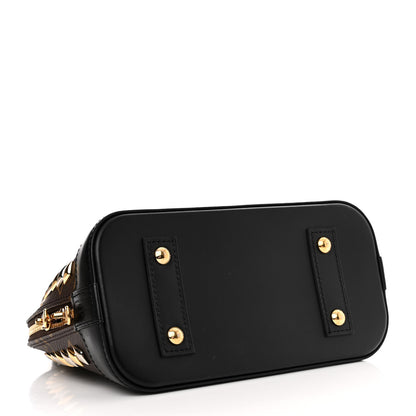 Louis Vuitton Monogram Macassar Studded Alma BB 4 of 15