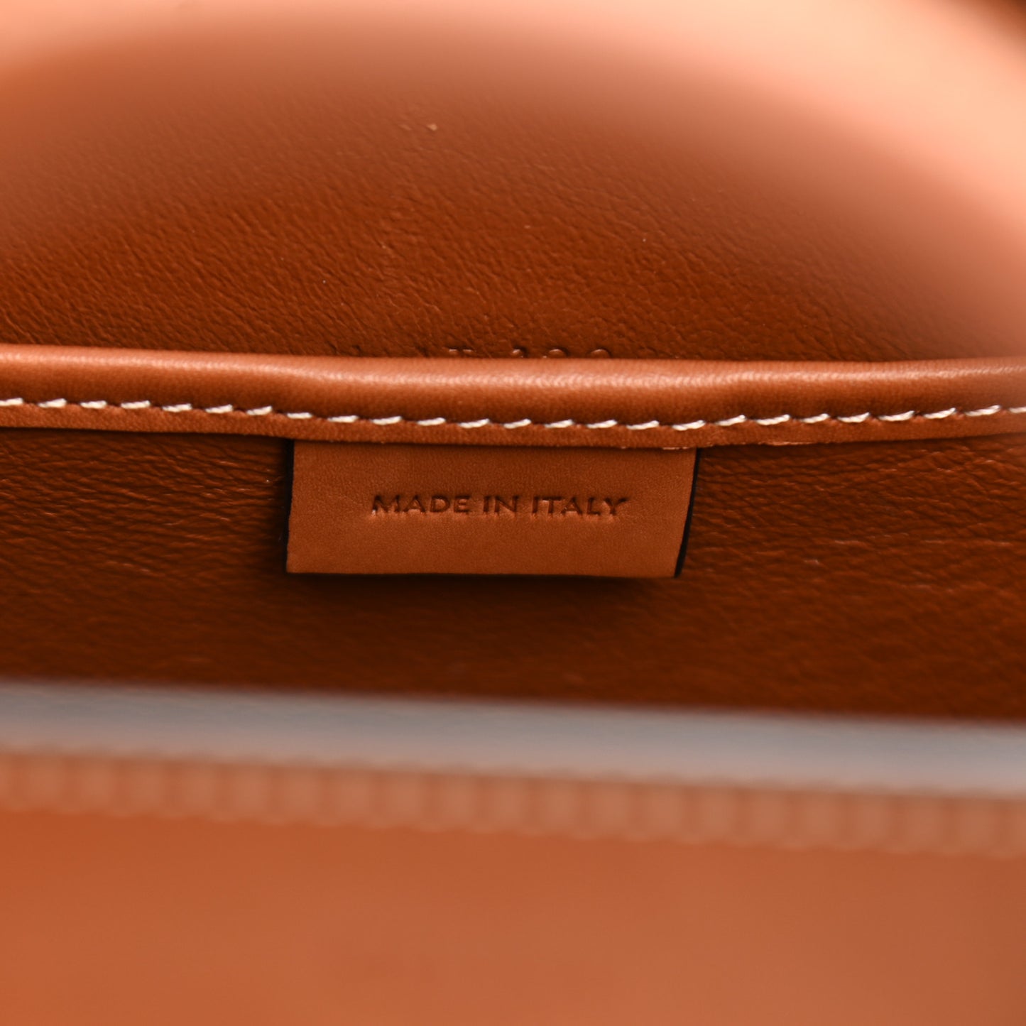 Smooth Calfskin Tweed Nano Luggage Tan