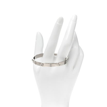 Cartier 18K White Gold LOVE Bracelet 16 2 of 5