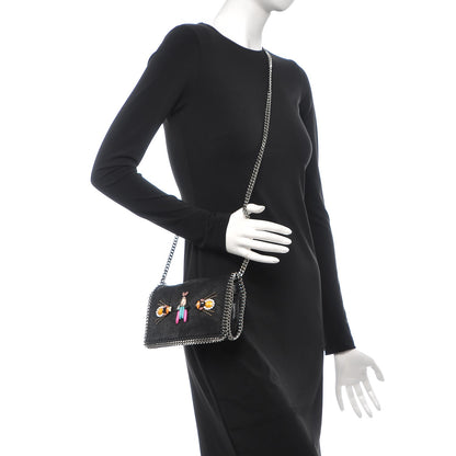 Stella McCartney Shaggy Deer Falabella Crystal Embellished Crossbody Bag Black 2 of 8