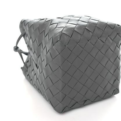 Bottega Veneta Nappa Intrecciato Small Drawstring Bucket Bag Thunder 8 of 9