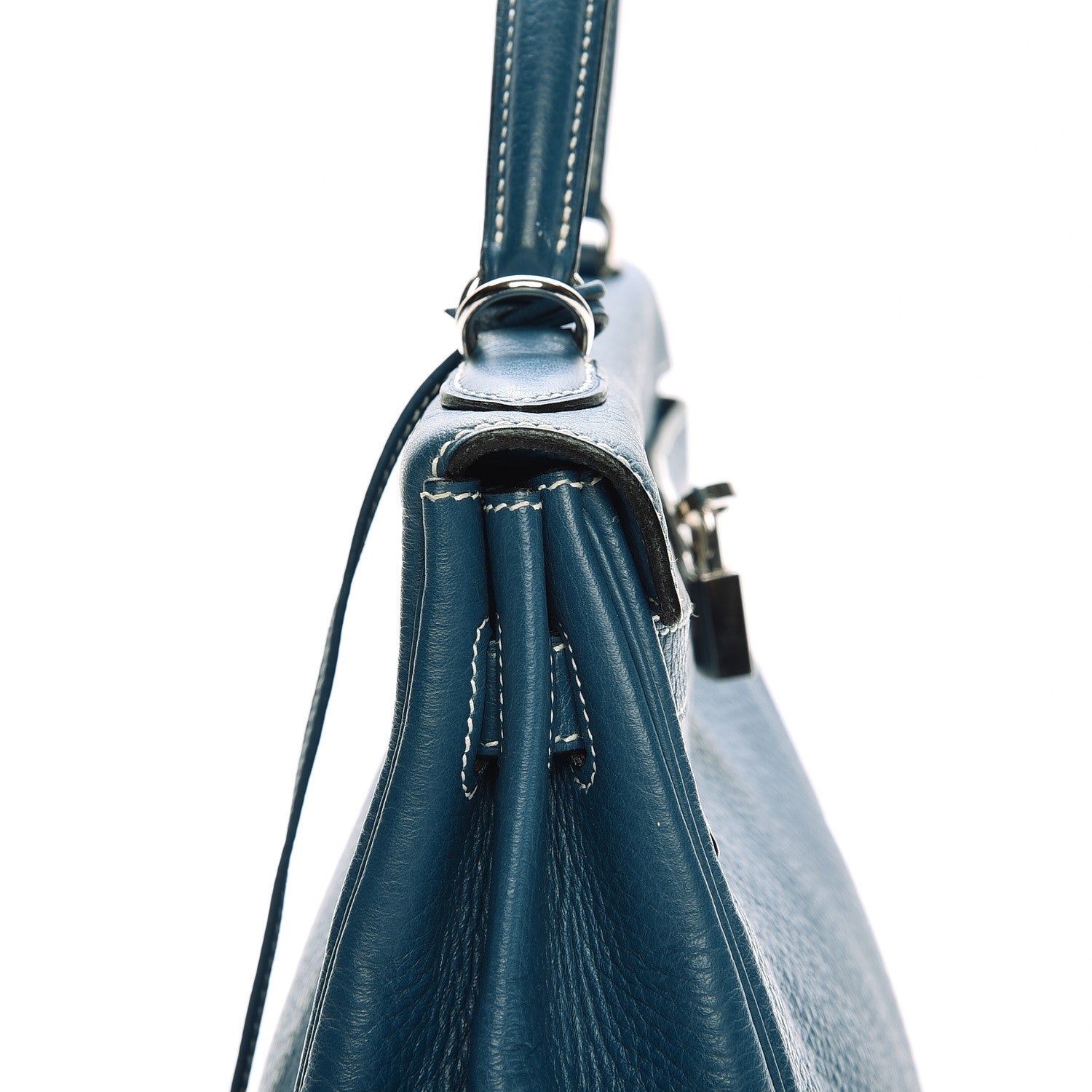 Hermes Taurillon Clemence Kelly Retourne 32 Blue Jean 15 of 40