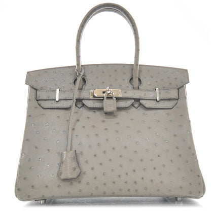 Hermes Ostrich Birkin 30 Gris Tourterelle 1 of 9