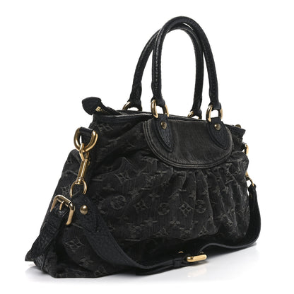 Louis Vuitton Denim Neo Cabby MM Black 3 of 9