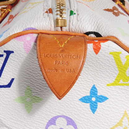 Louis Vuitton Monogram Multicolor Speedy 30 White 5 of 7