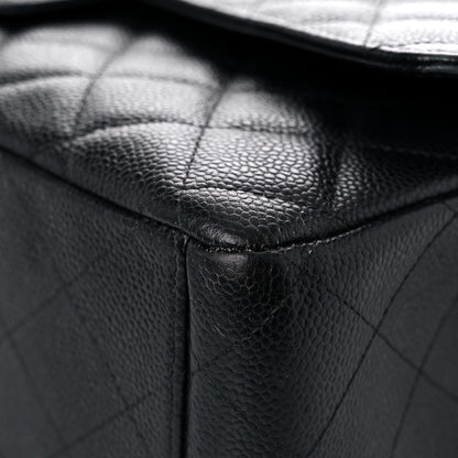 Chanel Caviar Quilted Maxi Double Flap Black 10 of 13