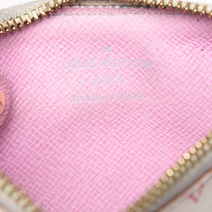 Louis Vuitton Monogram Multicolor Key Pouch White Litchi 6 of 9