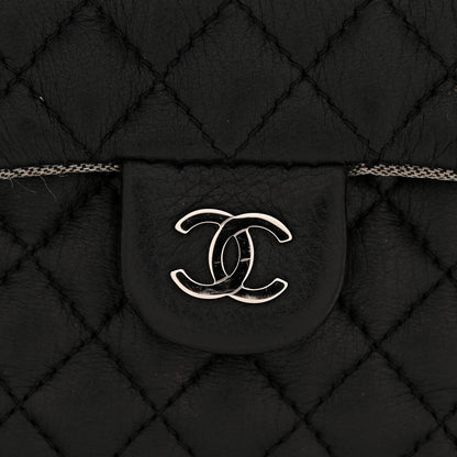Chanel Grained Calfskin Quilted CC Uniform Flap Belt Bag Black 13 of 15