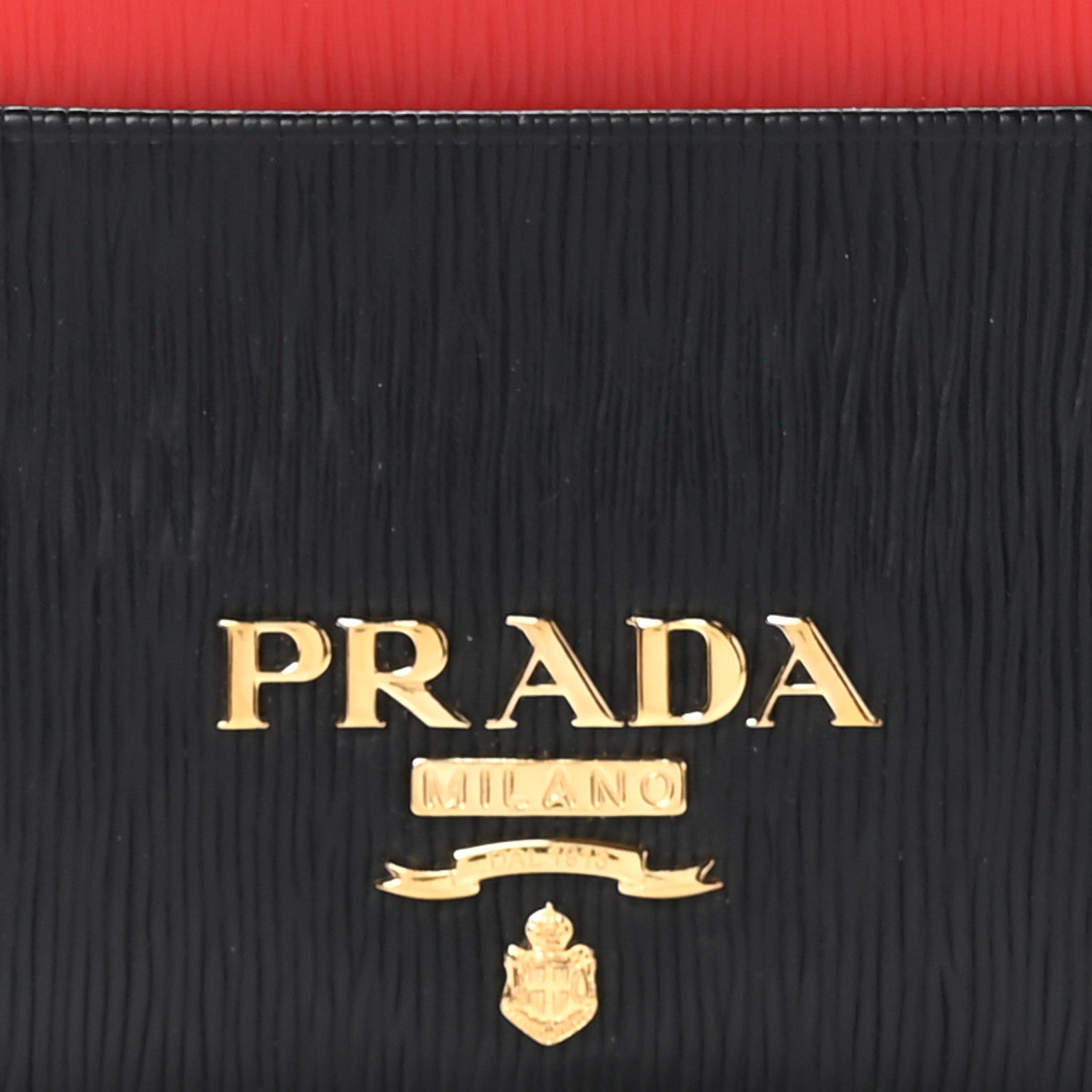 Prada Vitello Move Metal Card Case Black Lacca 9 of 10