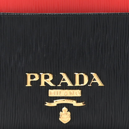 Prada Vitello Move Metal Card Case Black Lacca 9 of 10