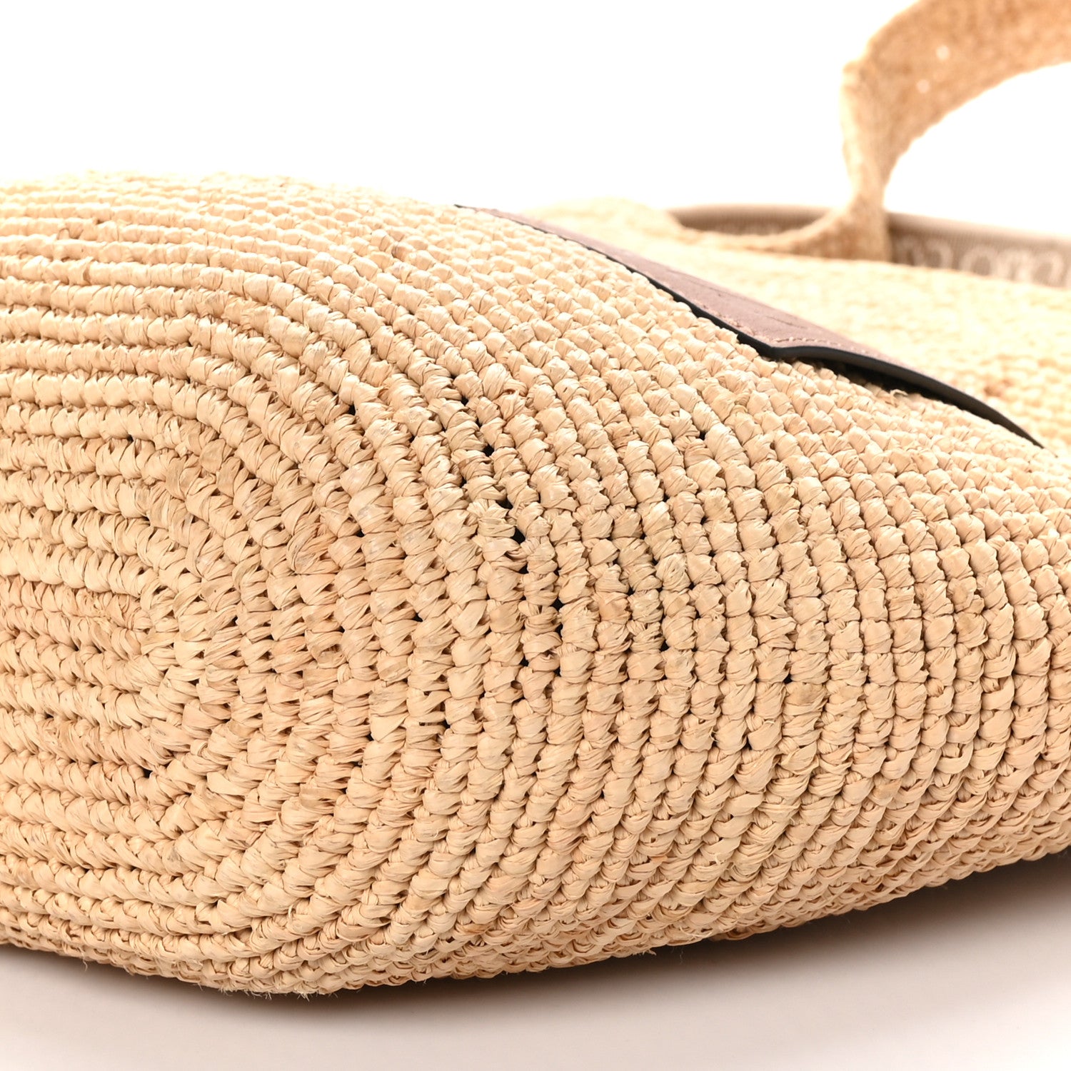 Loewe Raffia Mini Slit Tote Bag Natural Tan 9 of 9