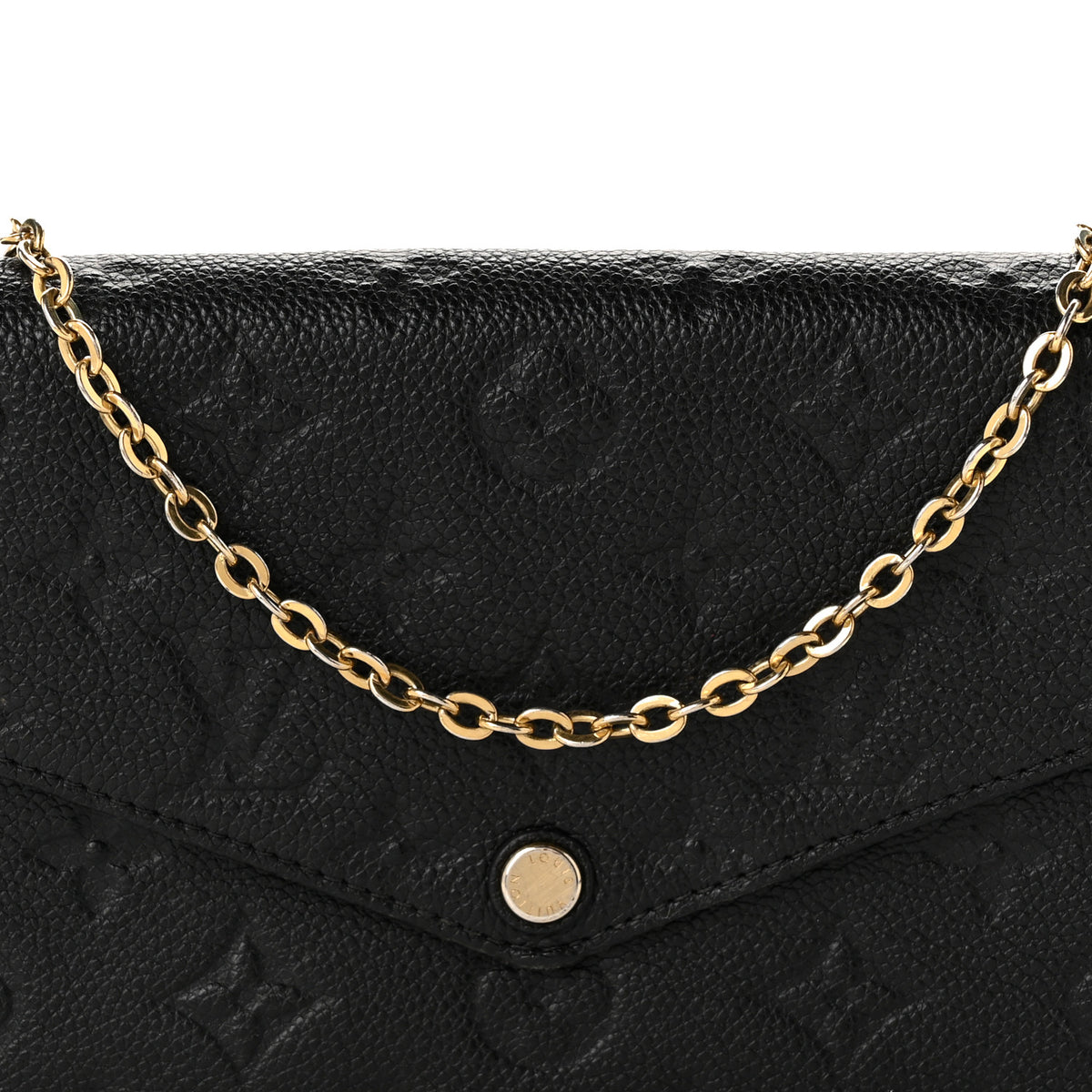 Louis Vuitton Empreinte Pochette Felicie Chain Wallet Black 8 of 10