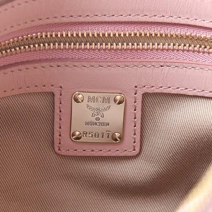 MCM Visetos Medium Crossbody Pouch Soft Pink 6 of 10