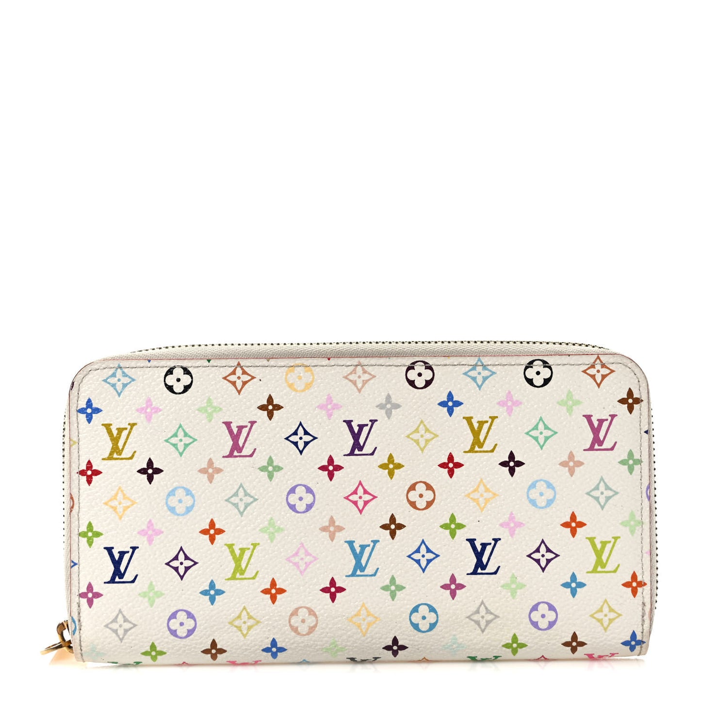 Monogram Multicolor Zippy Wallet White Litchi