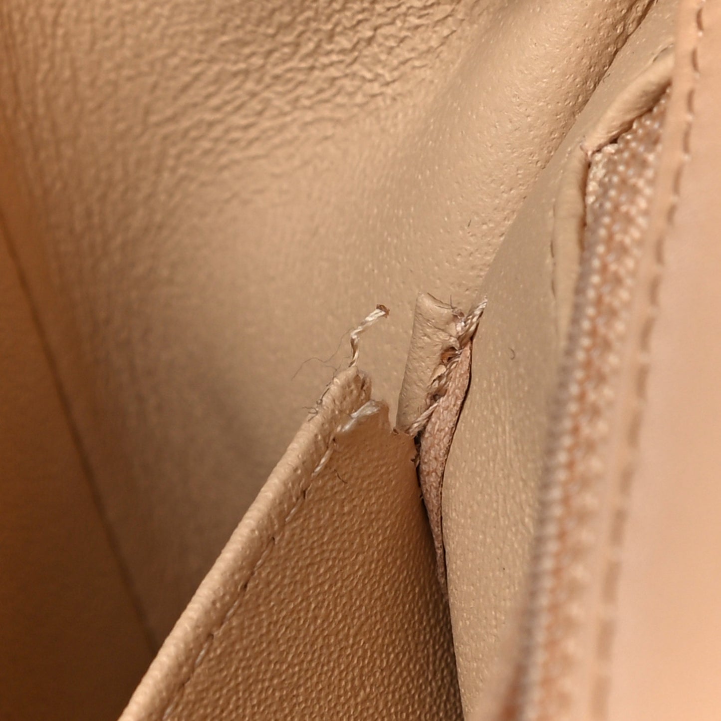 Lambskin Quilted Mini Rectangular Flap Beige
