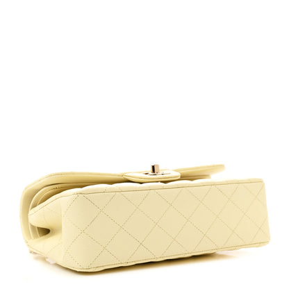 Chanel Caviar Quilted Small Double Flap Light Yellow 4 of 11