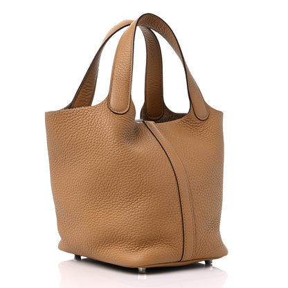 Hermes Taurillon Clemence Picotin Lock 18 PM Biscuit 2 of 10