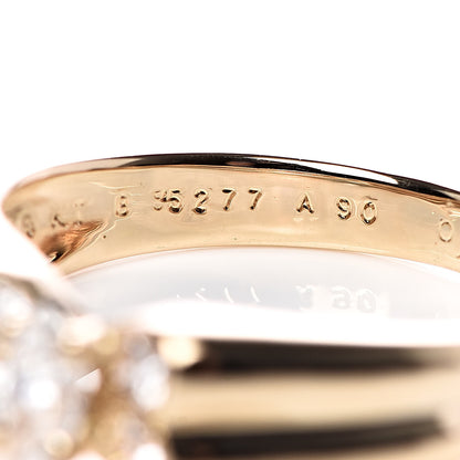 Van Cleef & Arpels 18K Yellow Gold Diamond Butterfly Ring 48 4.25 5 of 5