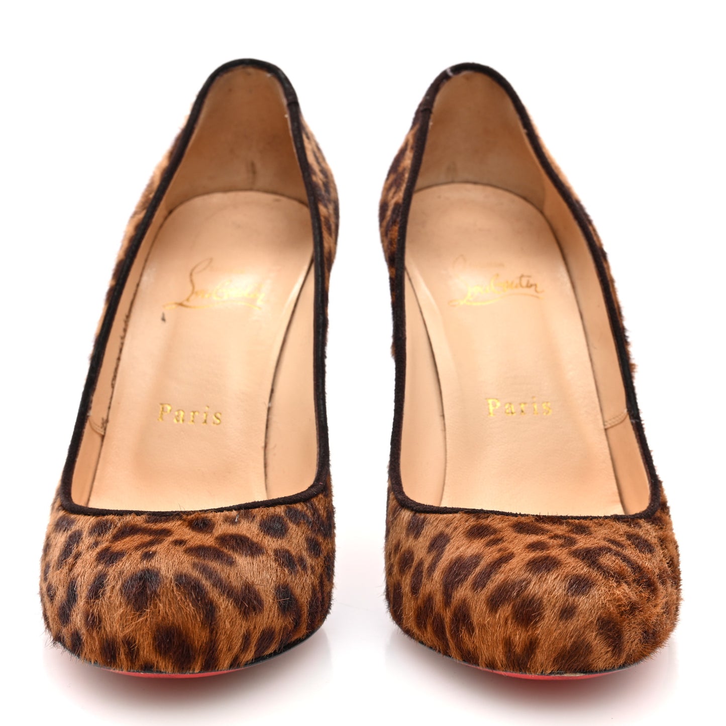 Pony Hair Mini Leopard Print Ron Ron 100 Pumps 37.5
