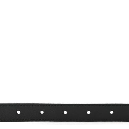 Gucci Calfskin Pearl Double G 20mm Belt 85 34 Black Cream 5 of 5