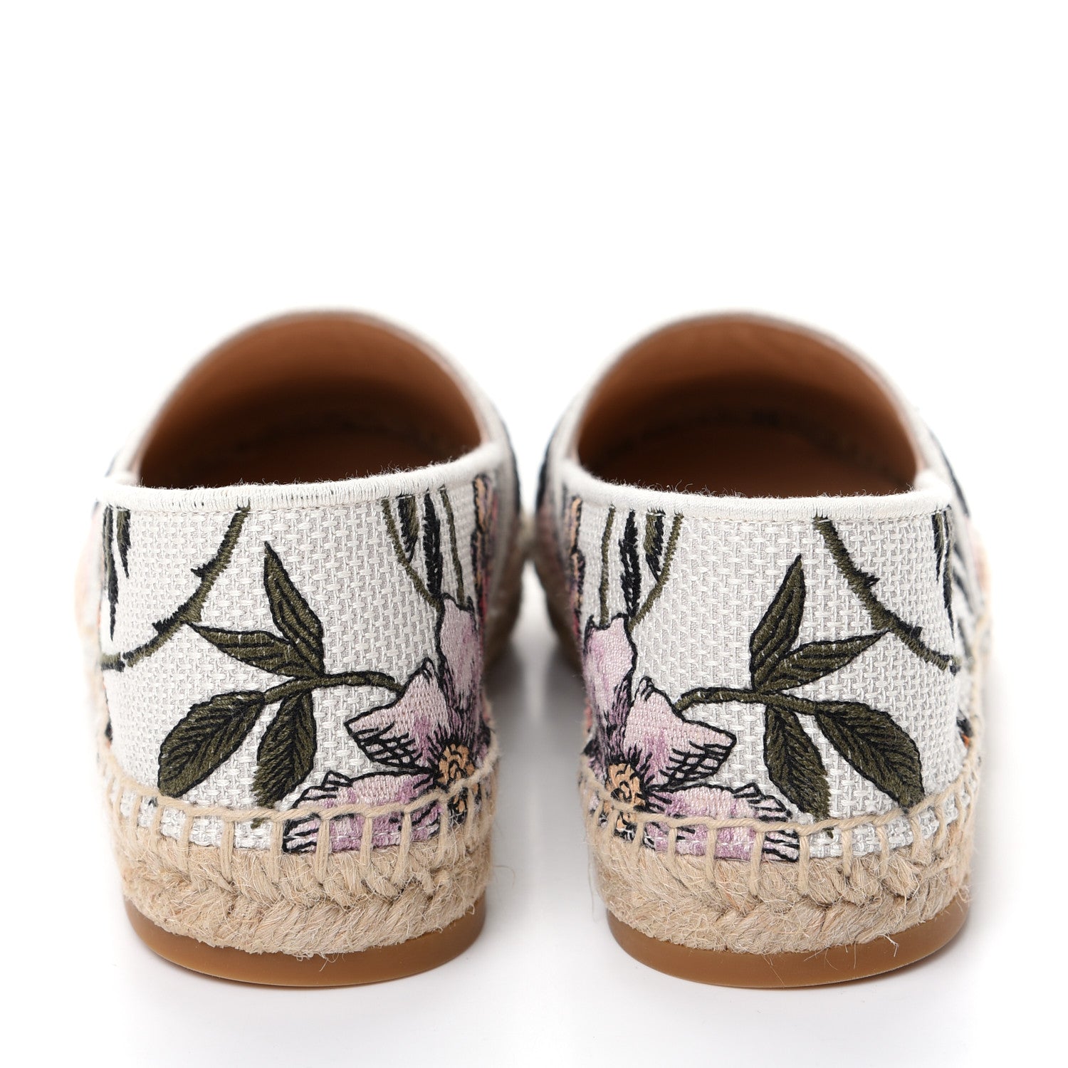 Christian Dior Canvas Rose Mutabilis Embroidered Granville Espadrilles 37 Multicolor 7 of 11