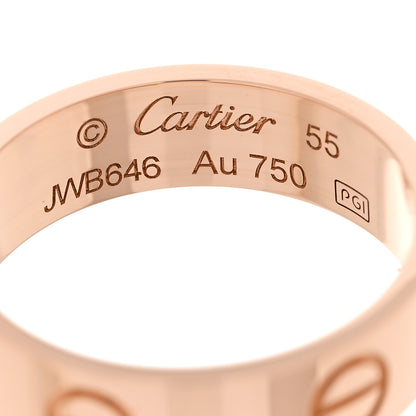Cartier 18K Pink Gold 5.5mm LOVE Ring 55 7.25 4 of 6