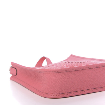 Hermes Taurillon Clemence Amazone Evelyne TPM Rose Azalee Rouge Pivoine 8 of 11