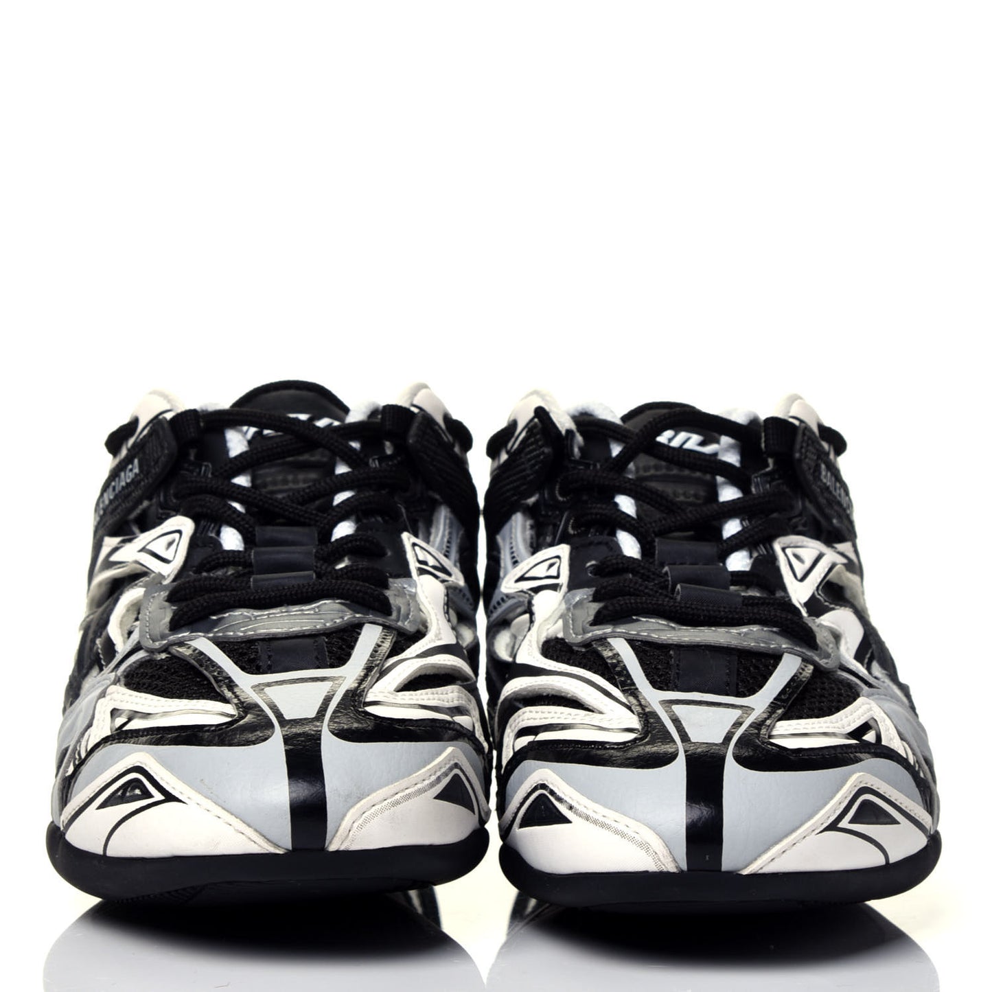 Mesh Rubber Womens Drive Sneakers 37 Light Grey Black