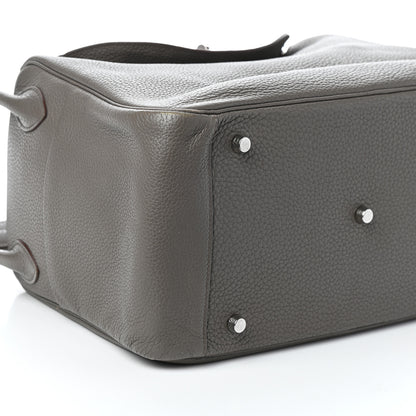 Hermes Taurillon Clemence Lindy 30 Etain 8 of 9