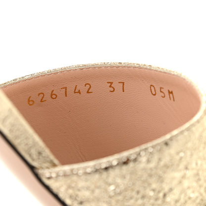 Gucci Galassia GG Marmont Flat Slide Sandals 37 Platino 8 of 8