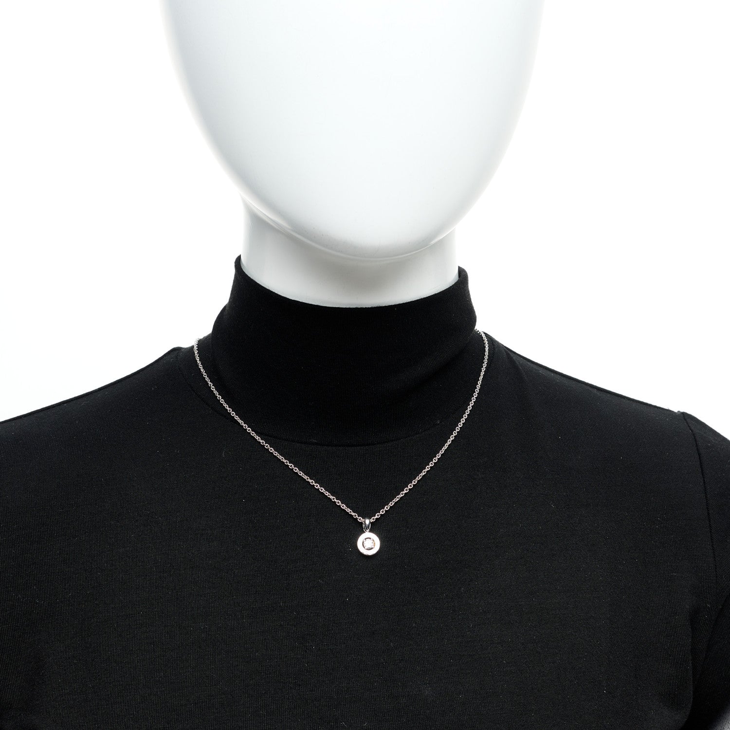 Bulgari 18K White Gold Diamond .23ct BVLGARI BVLGARI Pendant Necklace 2 of 4