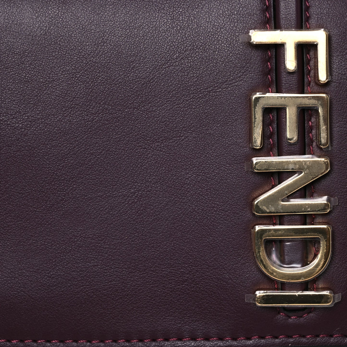 Vitello Grace Matte Fendigraphy Wallet on Chain Rosso Roma