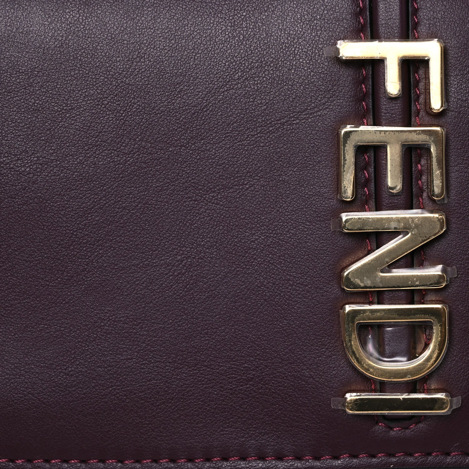 Fendi Vitello Grace Matte Fendigraphy Wallet on Chain Rosso Roma 9 of 16