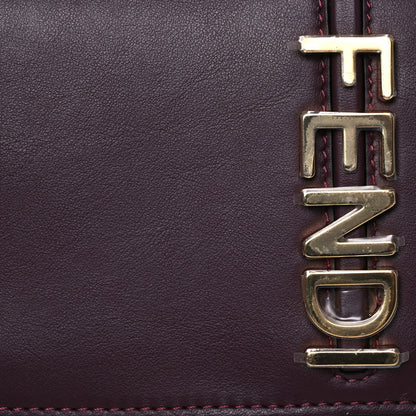 Fendi Vitello Grace Matte Fendigraphy Wallet on Chain Rosso Roma 9 of 16