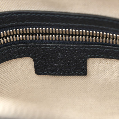 Gucci GG Supreme Monogram Textured Dollar Calfskin Web Small Ophidia Messenger Bag Beige Blue 6 of 12
