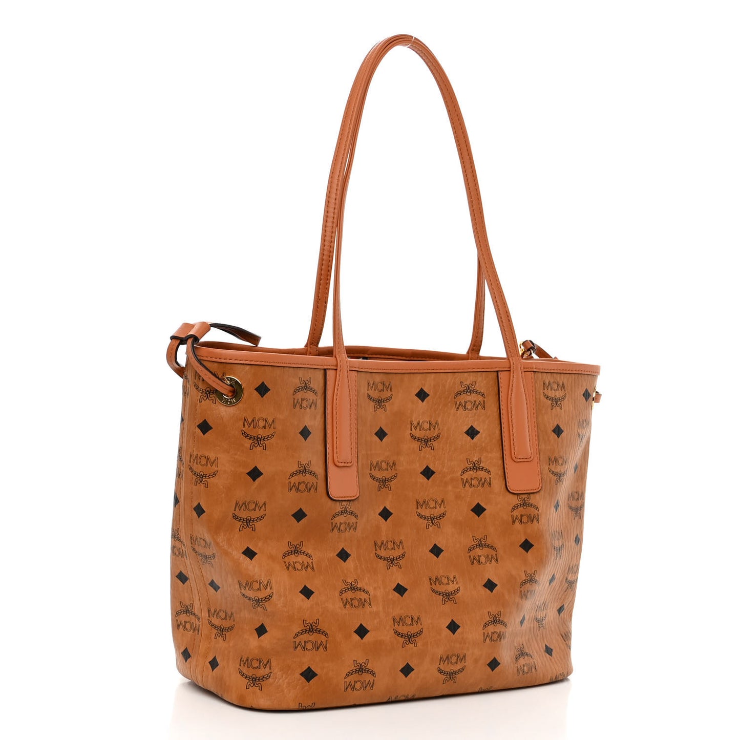 Visetos Small Liz Reversible Shopper Tote Cognac